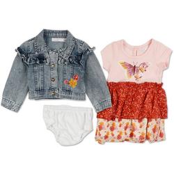 Baby Girls 2 Pc Jacket & Dress Set
