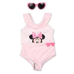 Baby Girls 2 Pc Minnie Mouse Swimsuit Set