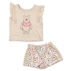 Baby Girls 2 Pc Winnie The Pooh Shorts Set