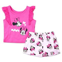 Baby Girls Minnie Mouse Shorts Set