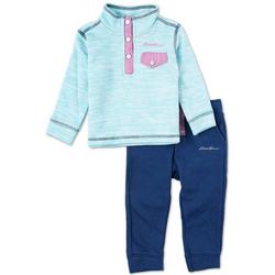 Baby Girls 2 Pc Pants Set - Blue
