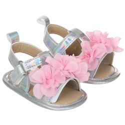 Baby Girls Floral Bow Sandals - Pink