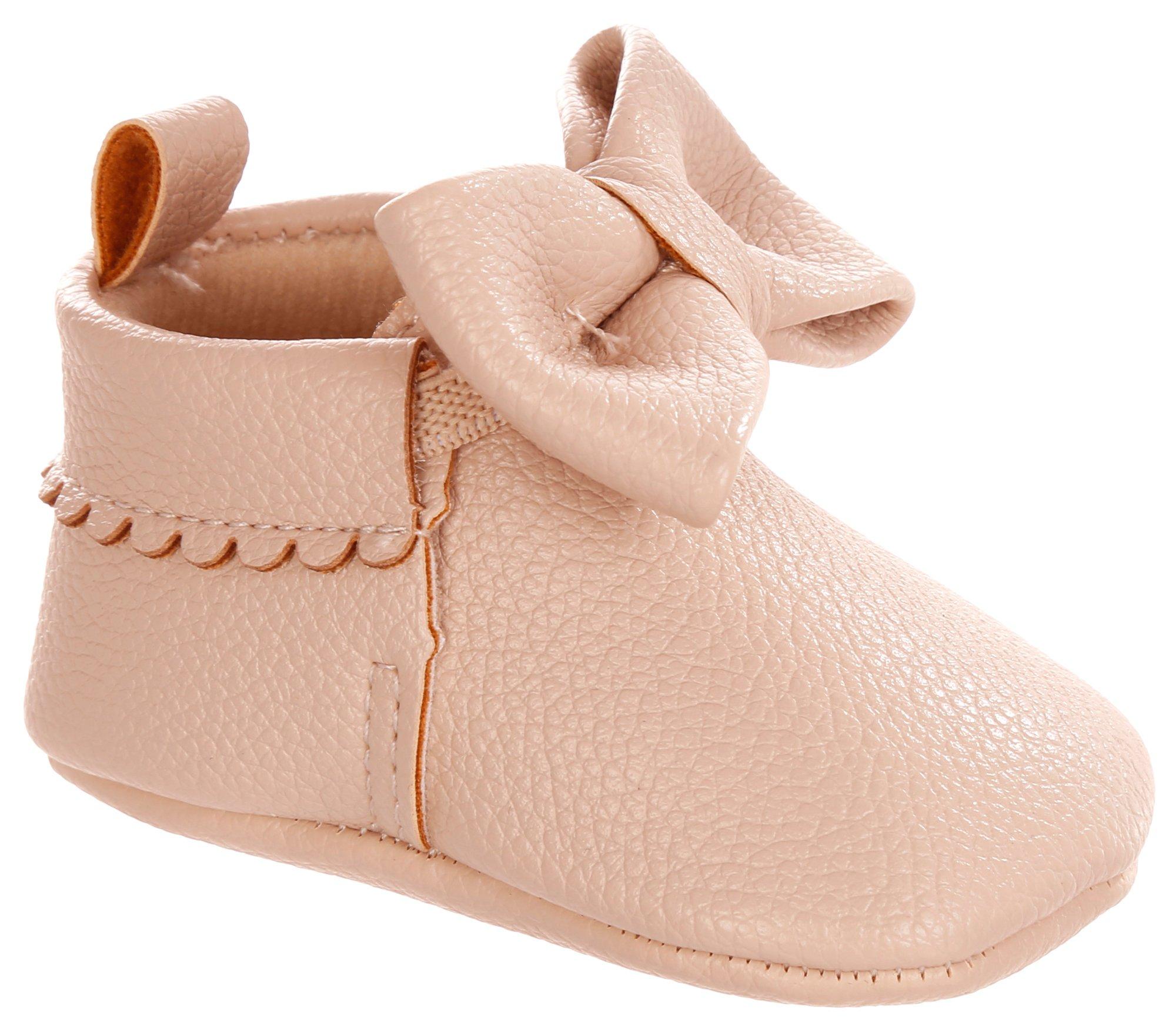 Baby Girls Pebble Leather Booties