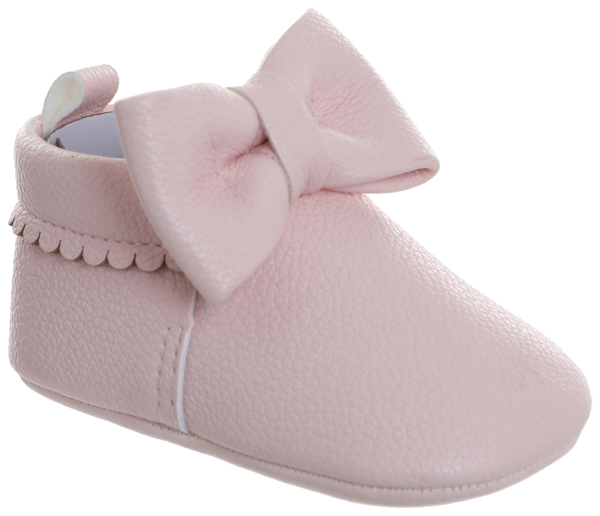 Baby Girls Bow Moccasins