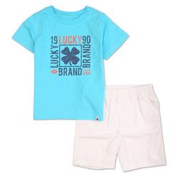 Toddler Boys 2 Pc Shorts Set - Blue