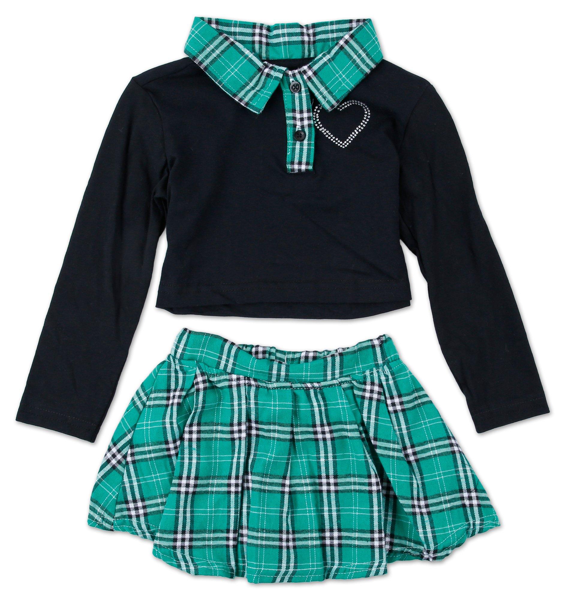 Toddler Girls 2 Pc Skort Set