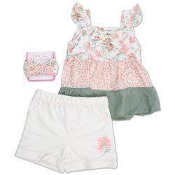 Toddler Girls 3 Pc Shorts Set