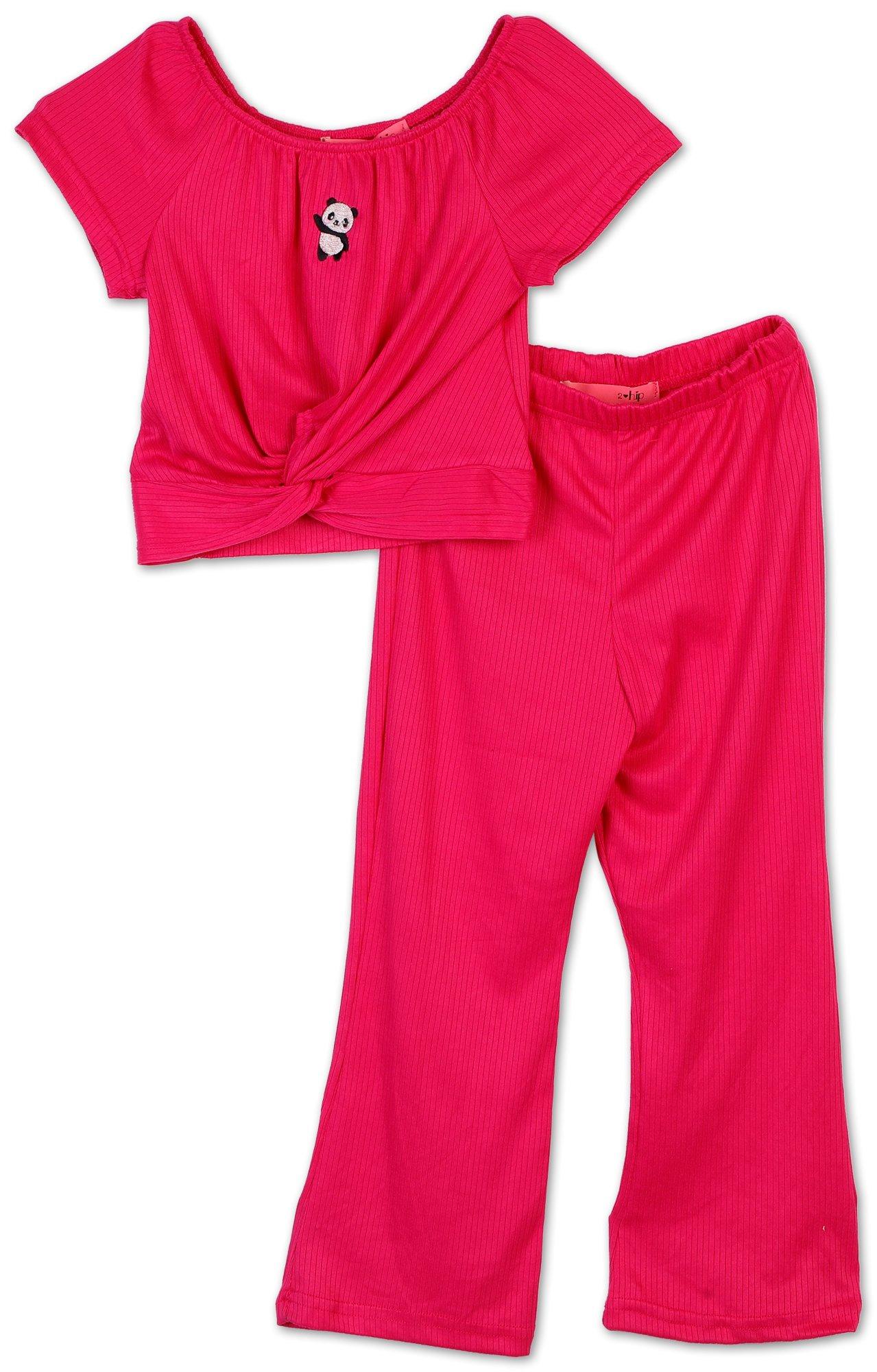 Toddler Girls 2 Pc T Shirt and Pants Set