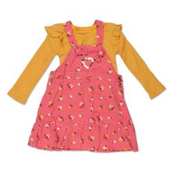 Toddler Girls 2 Pc Top & Dress Set - Navy