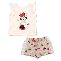 Toddler Girls 2 Pc Minnie Mouse Shorts Set