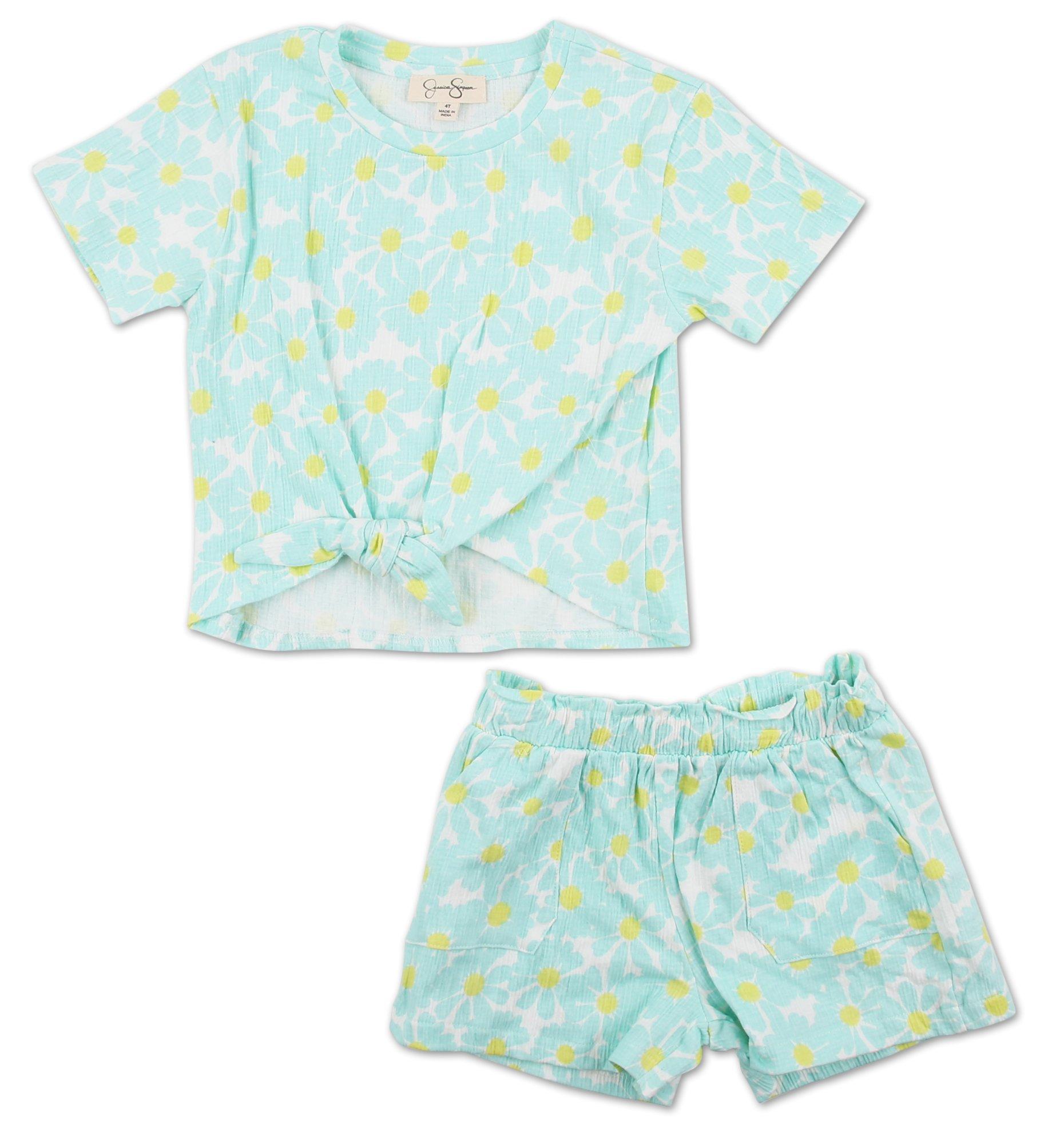 Toddler Girls 2 Pc Shorts Set