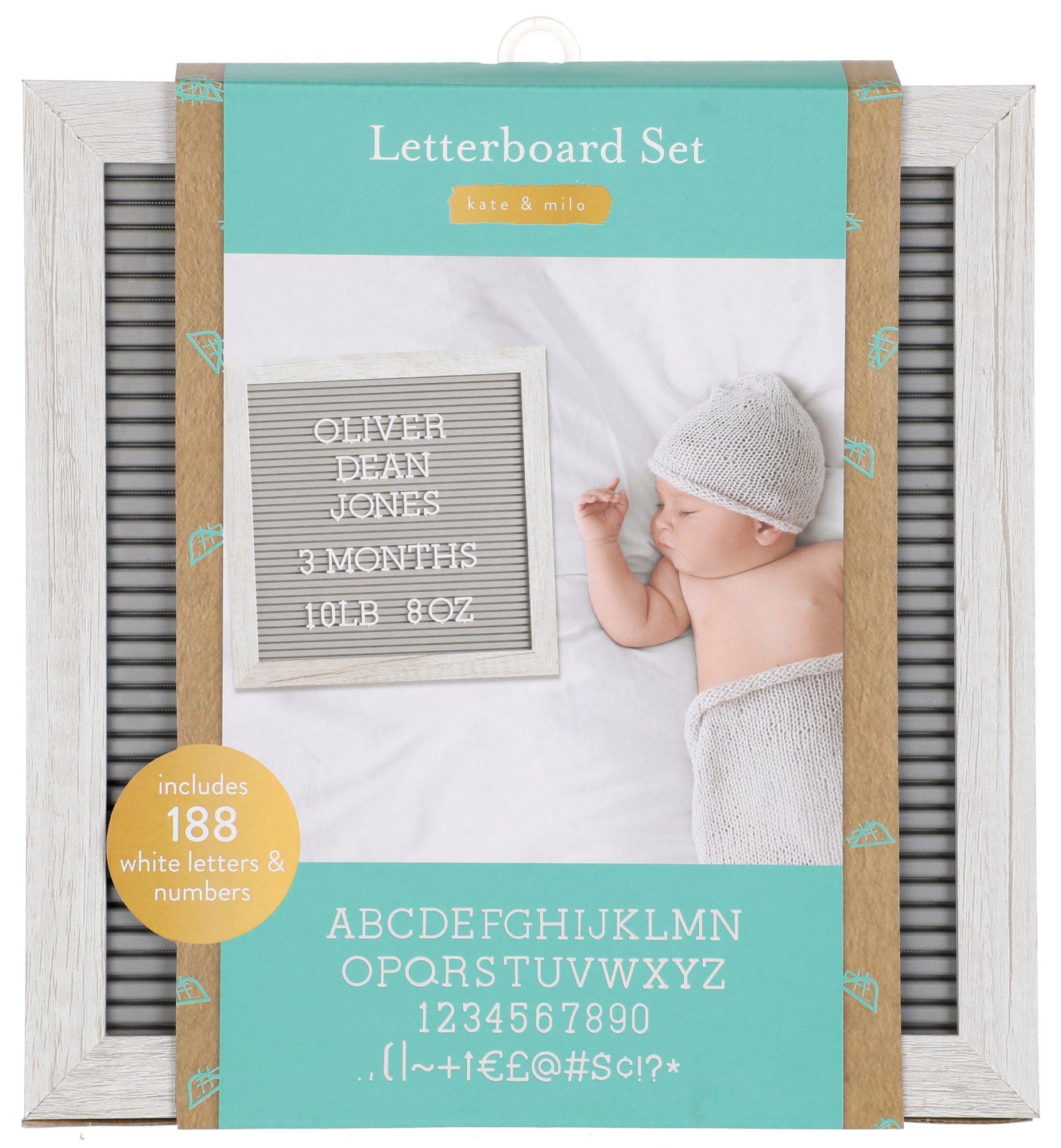 10 Letterboard Set - Grey