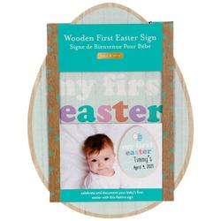 Wooden First Easter Sign