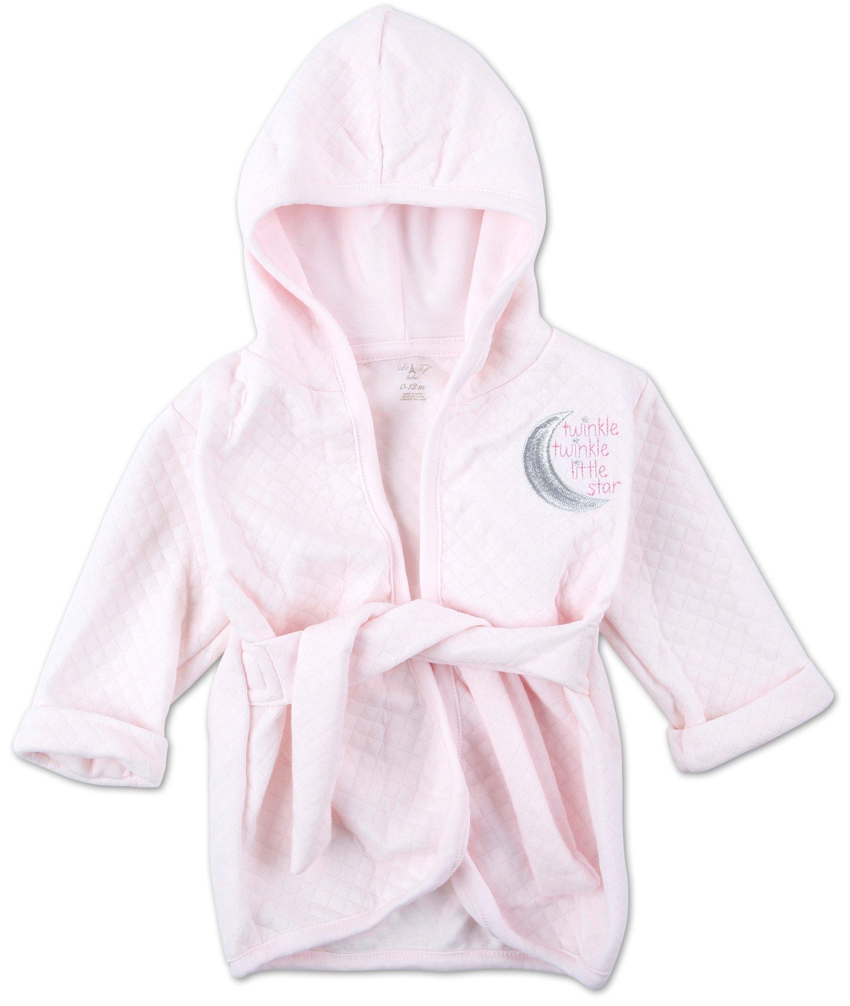 Baby Girls Quilted Hooded Robe