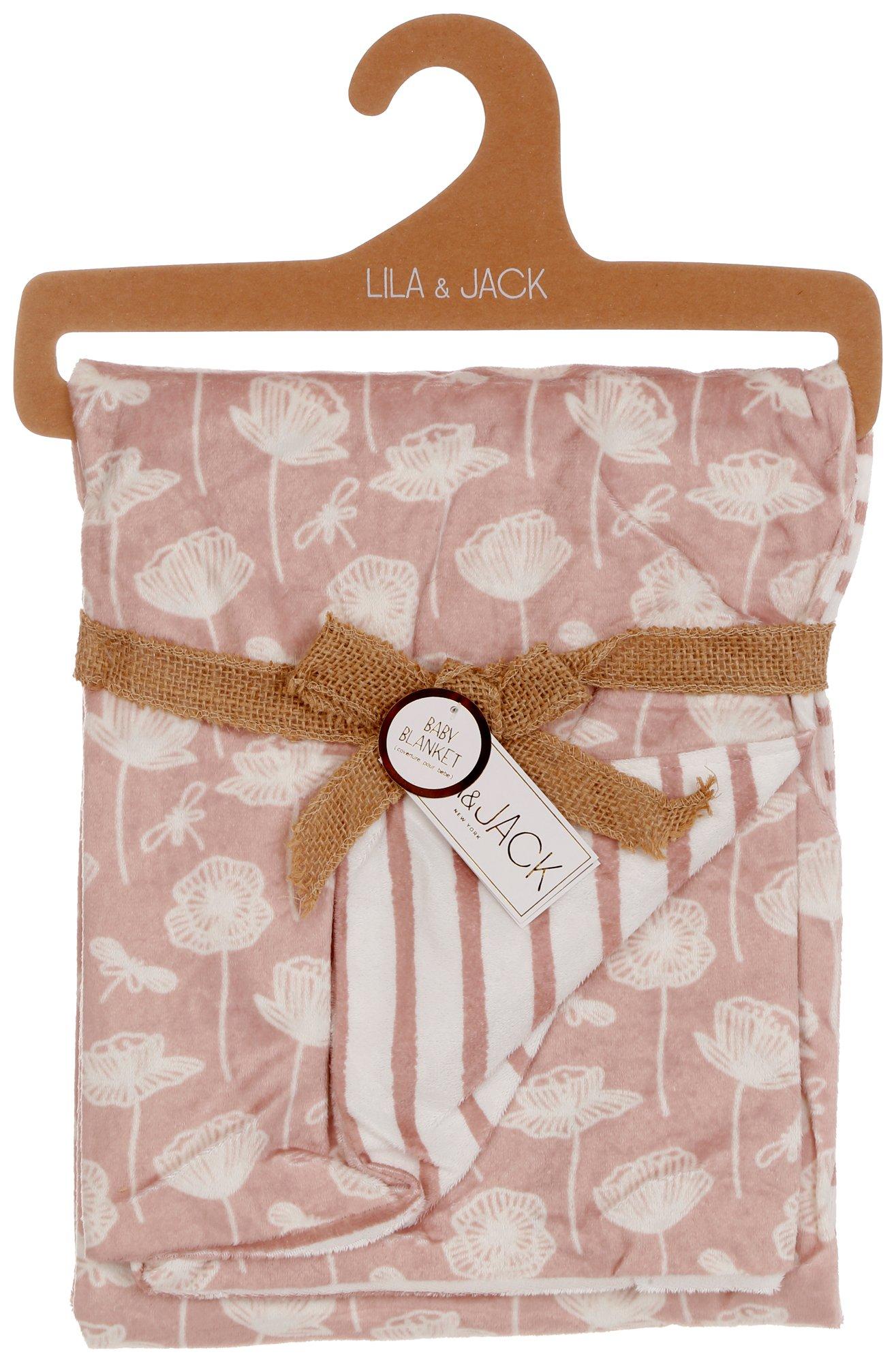 Lila and jack giraffe baby blanket sale