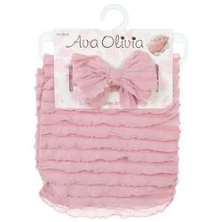 Baby Swaddle & headwrap - Pink