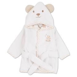 Baby Girls Plush Teddy Bear Hooded Bath Robe