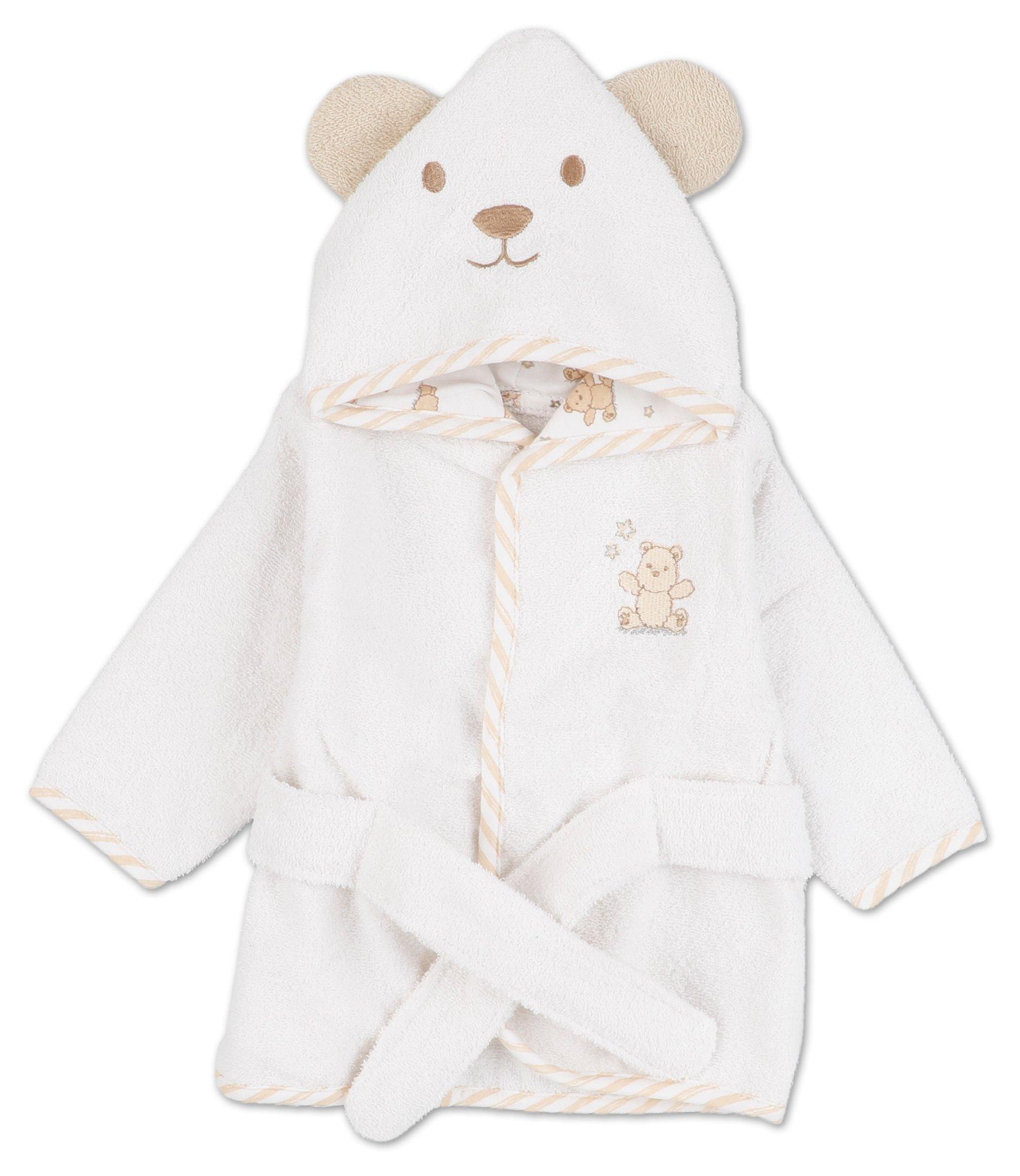 Baby Girls Plush Teddy Bear Hooded Bath Robe
