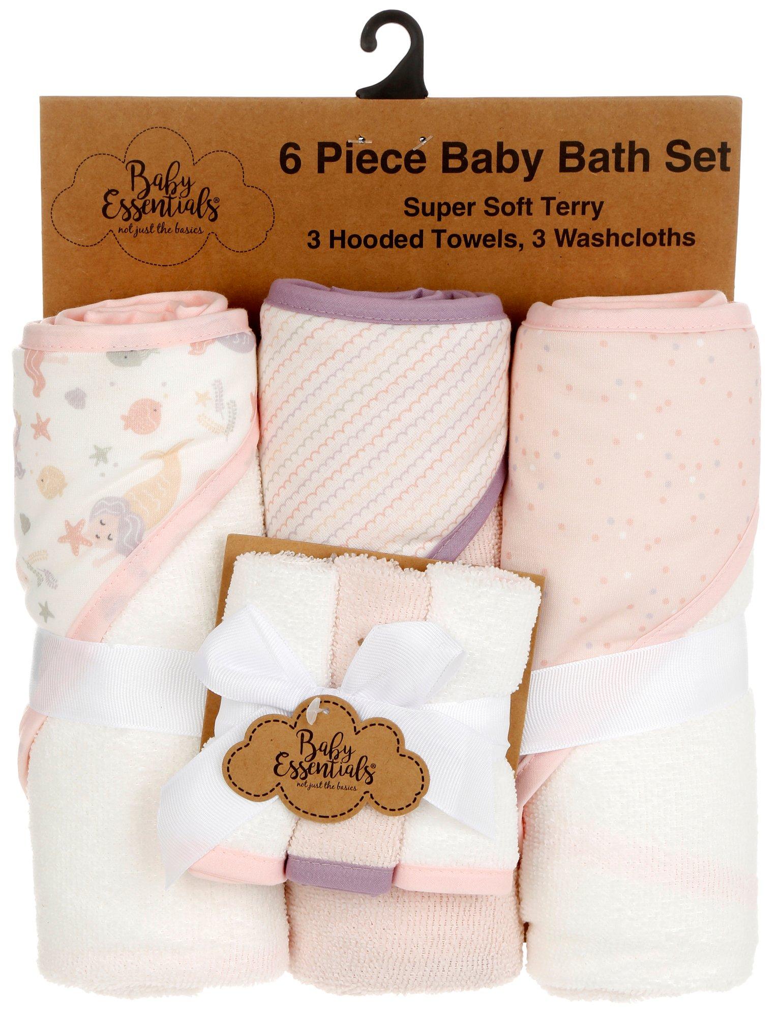Baby Girls 6 Pc Bath Set