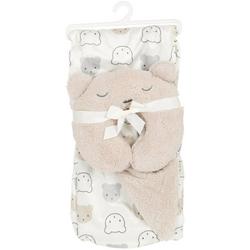 Baby 2 Pc Plush Neck Pillow & Blanket - Beige
