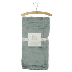 Baby Boys Solid Reversible Blanket - Grey