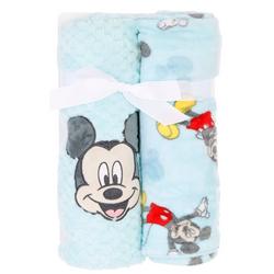 2 Pk Plush Mickey Mouse Blankets