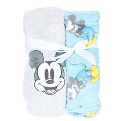 Baby Boys 2 Pk Mickey Mouse Blankets
