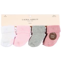 Baby 8 Pk Fuzzy Socks - Multi