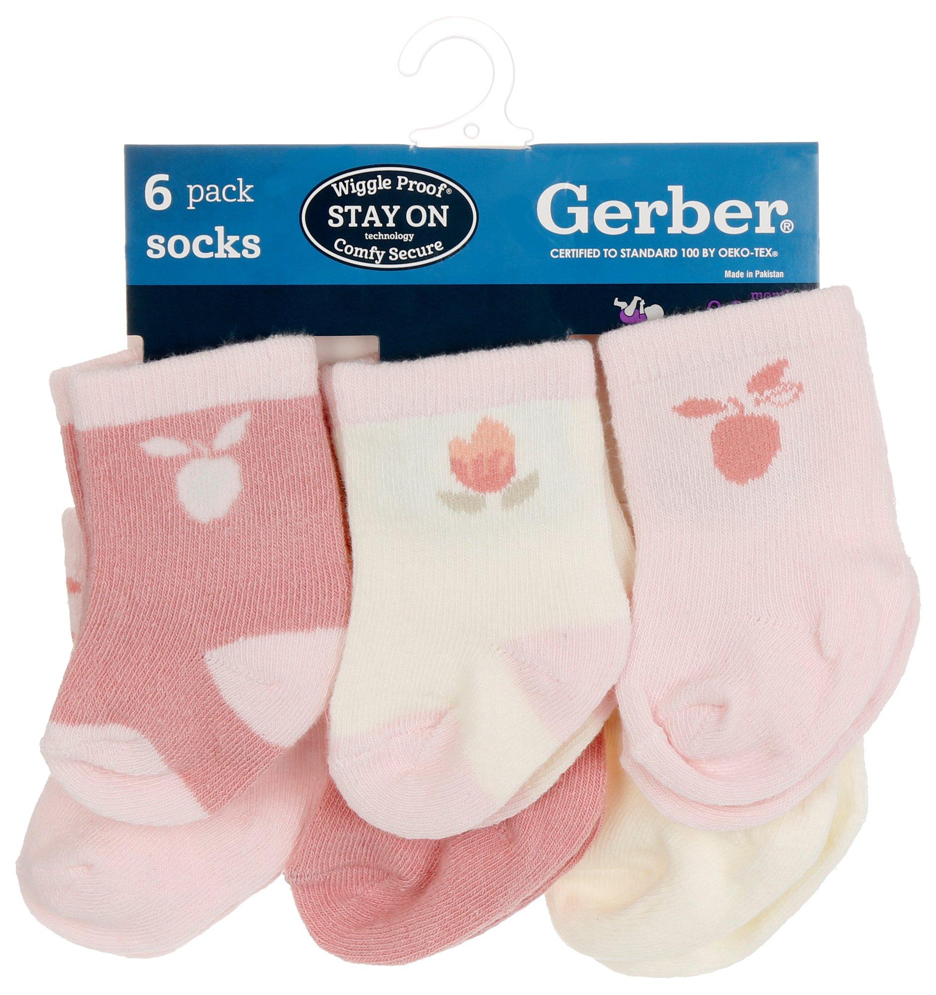 Baby Girls 6 Pk Socks