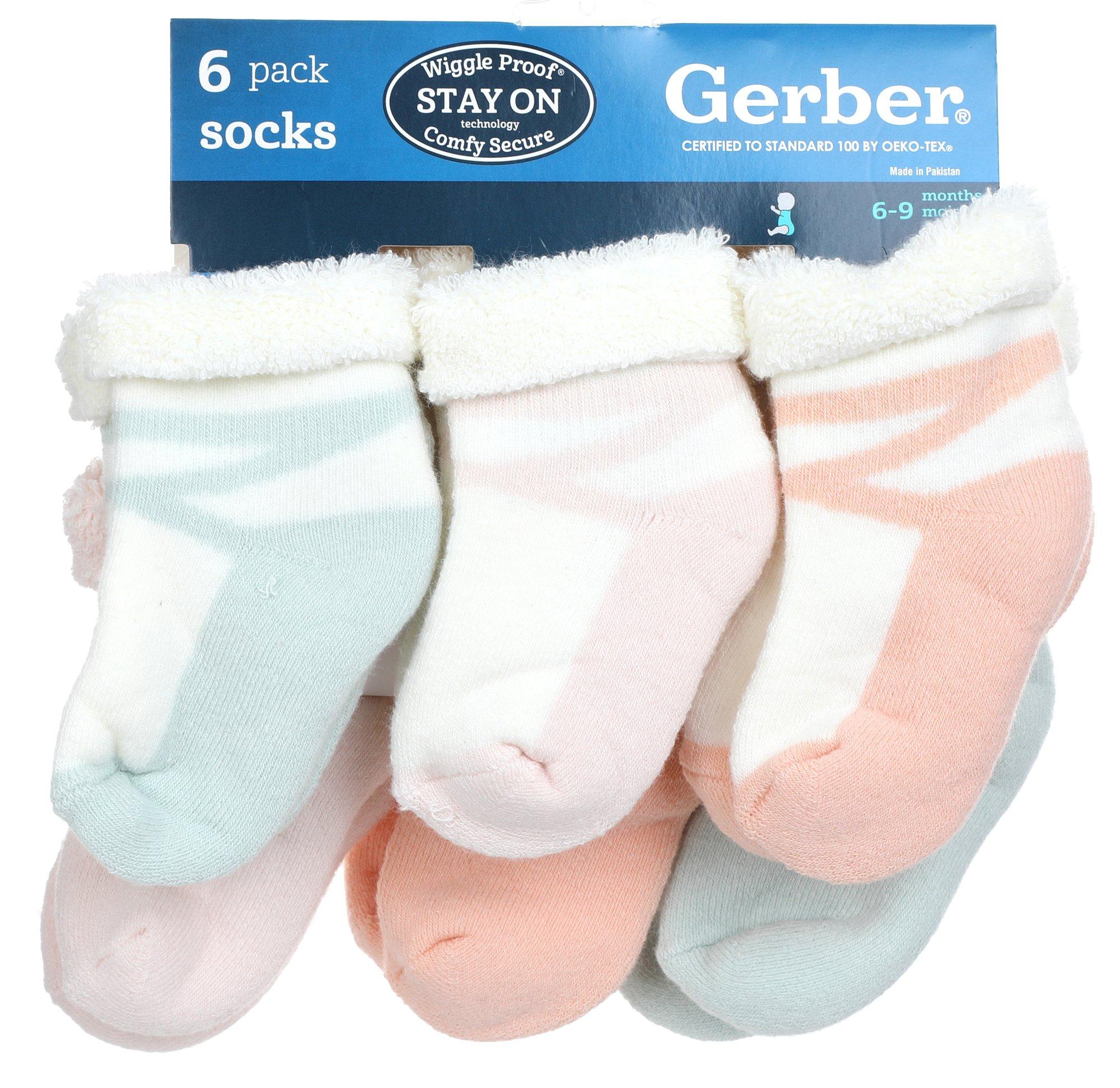 Baby Girls 6 Pk Socks