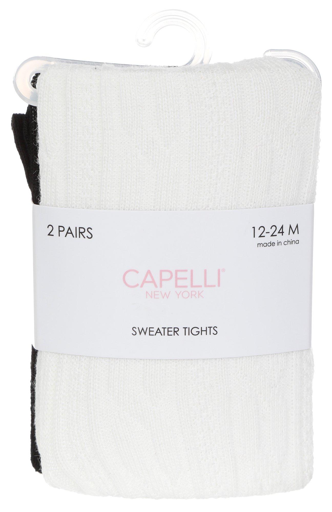 Toddler Girls 2 Pk Sweater Tights - Multi