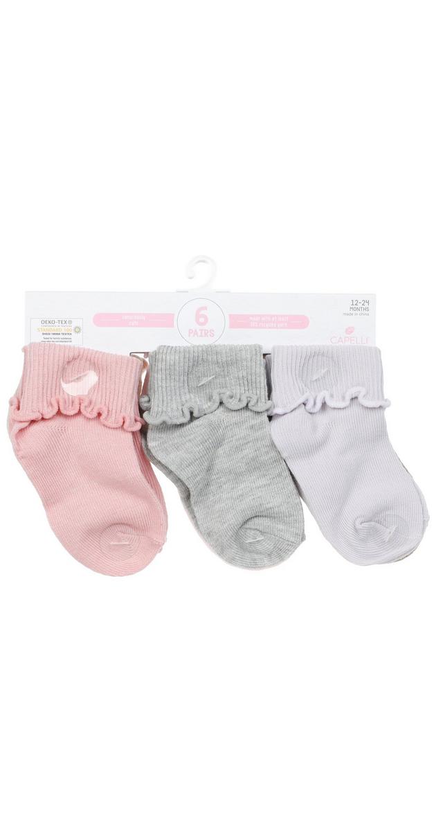 6 Pk Girls Baby Socks | bealls