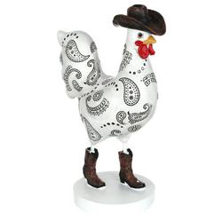 12 in. Paisley Cowboy Chicken Home Accent