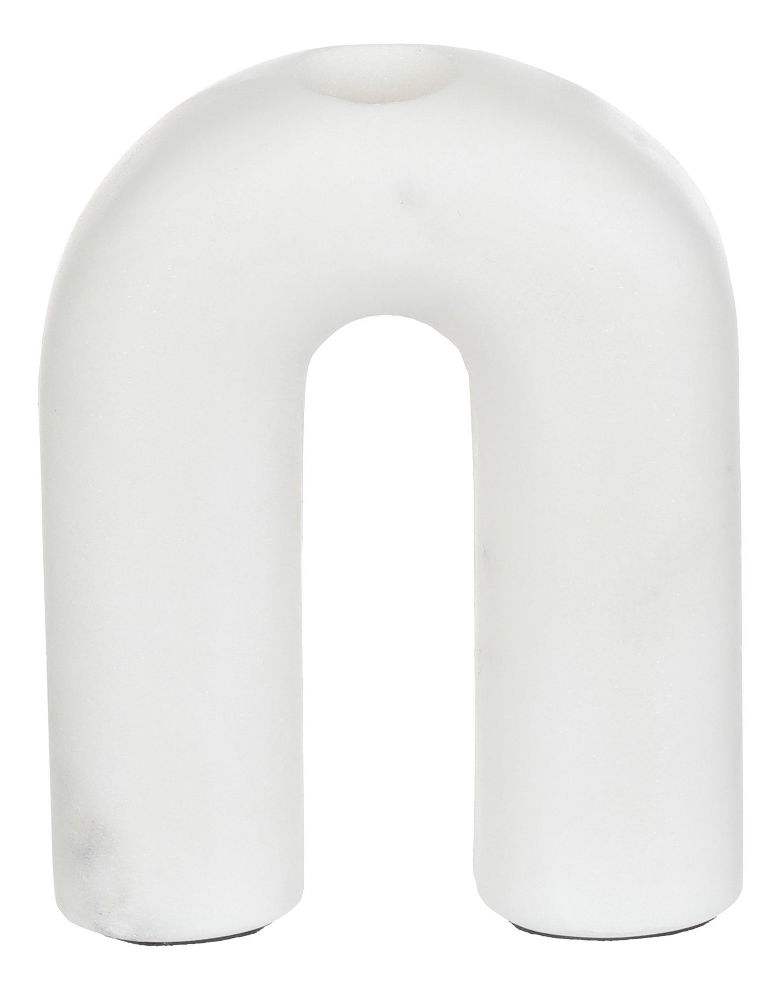 5x4 U Shaped Candleholder - White