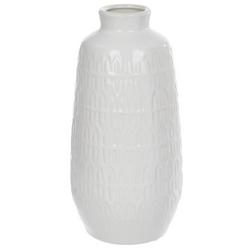 13 Decorative Textured Vase - White
