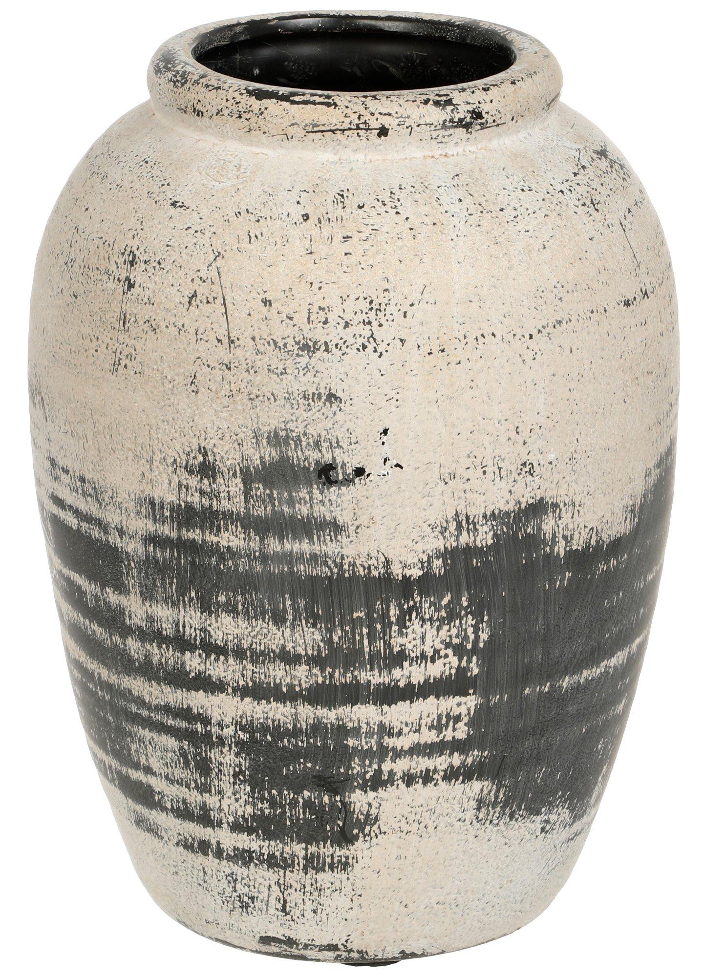 14in Ceramic Decorated Vase
