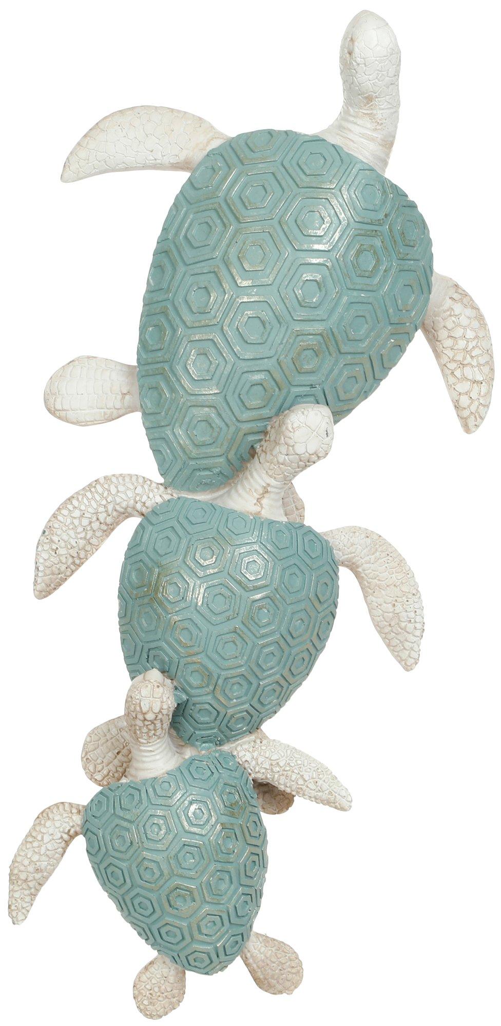 17 in. Triple Turtle Home Accent