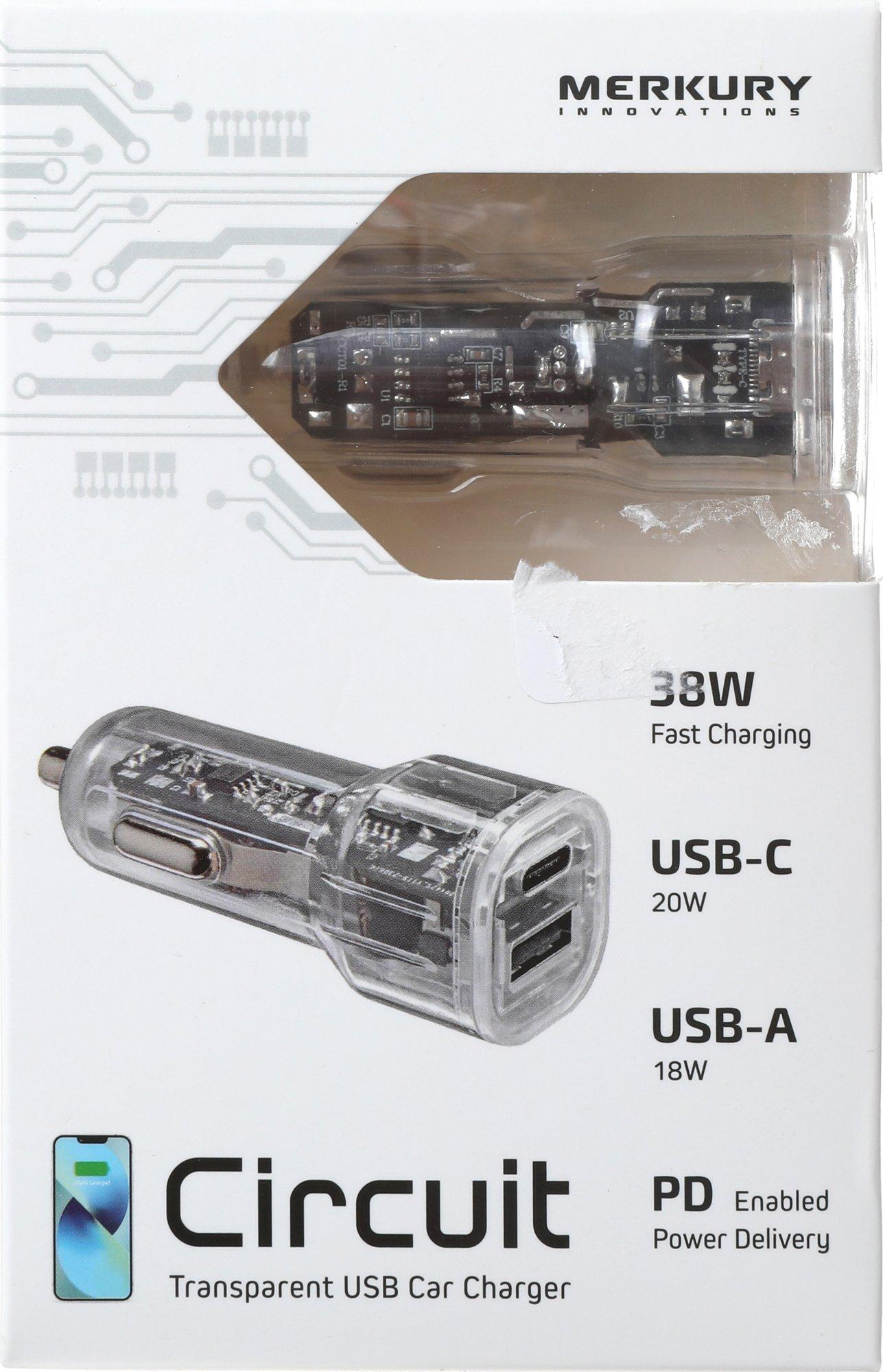 Transparent USB Car Charger