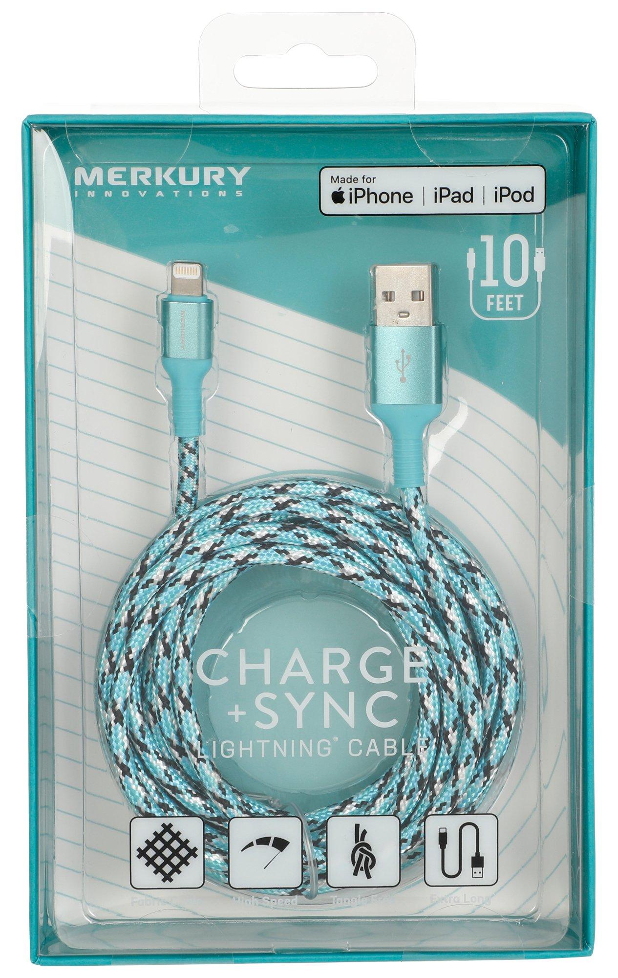 10 Ft Charge & Sync USB Lightning Cable