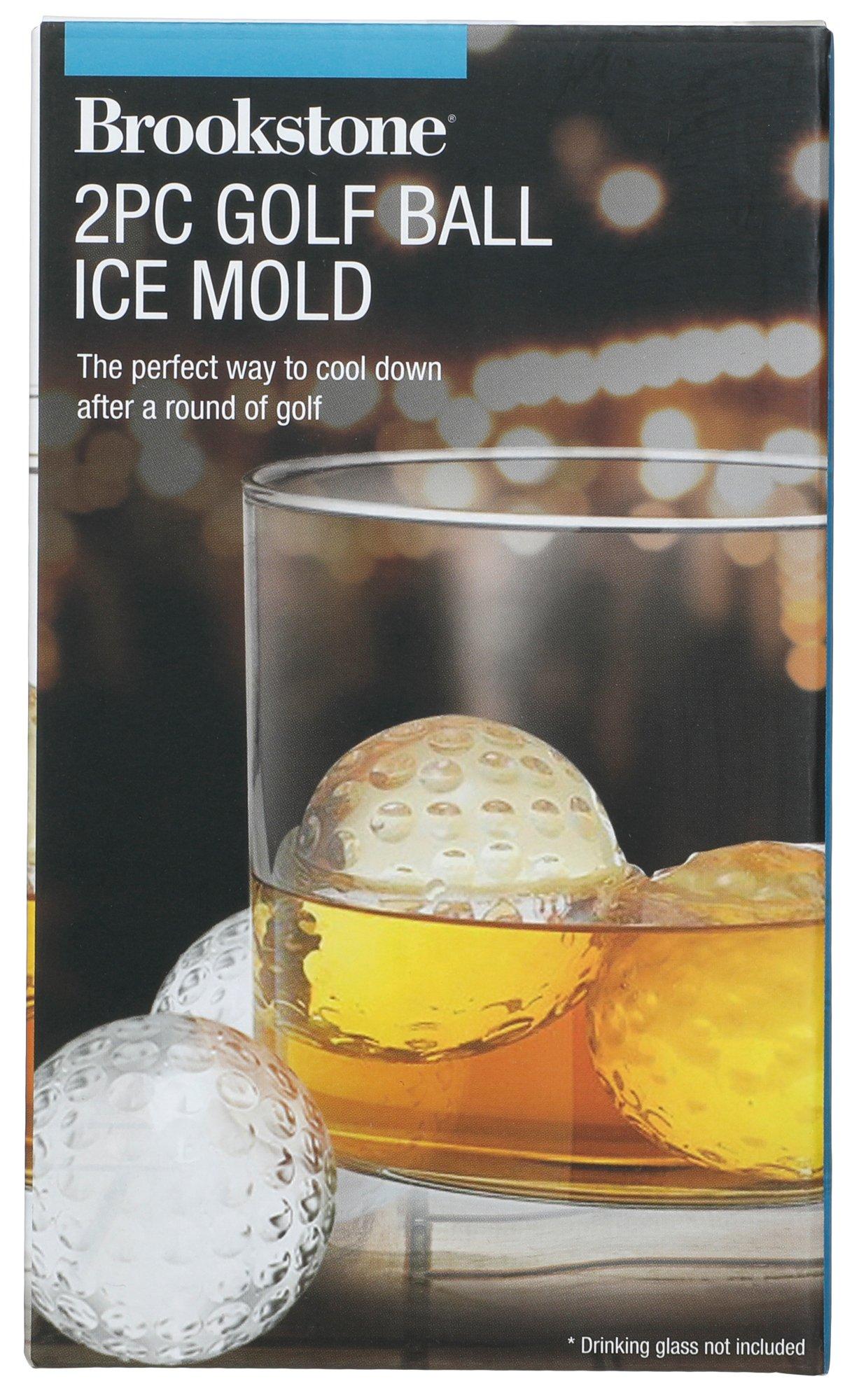 Brookstone 2pc Golf Ball Ice Mold - White - One Size 0