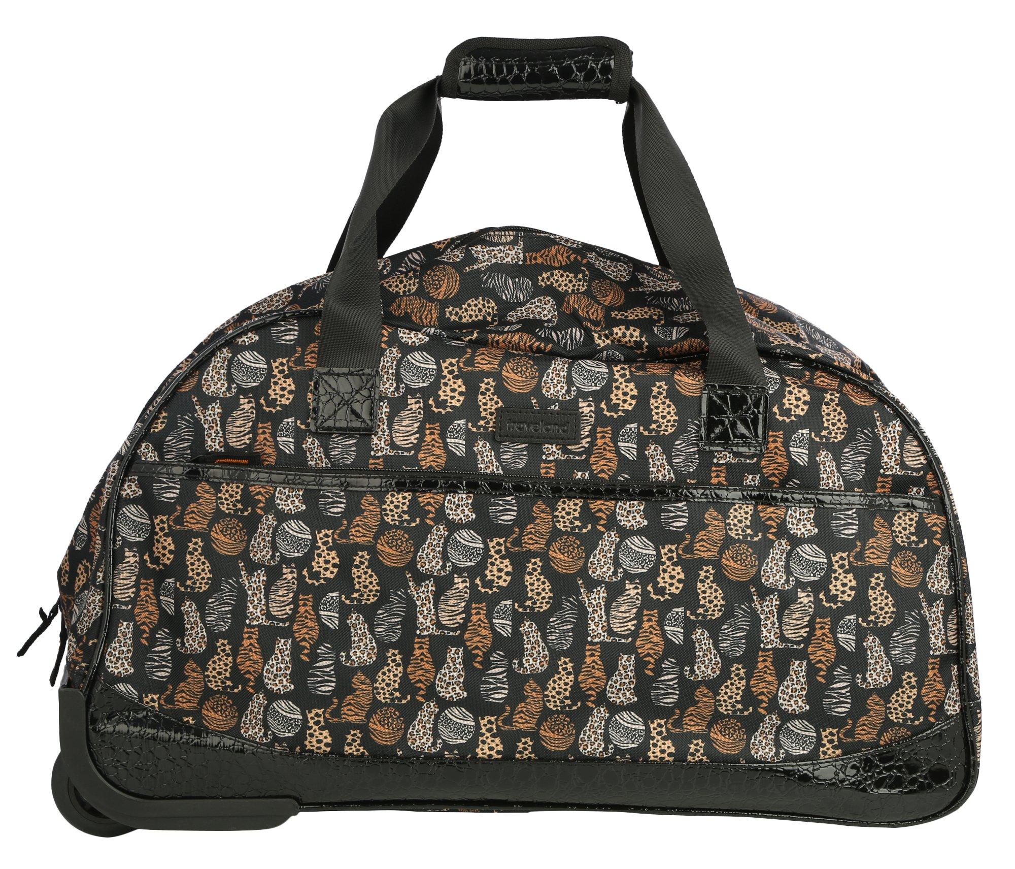 Cat Print Carry-On Duffle