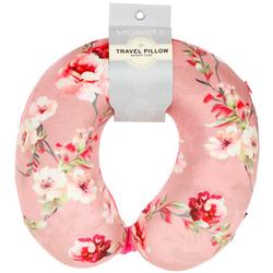 Floral Print Neck Pillow - Pink