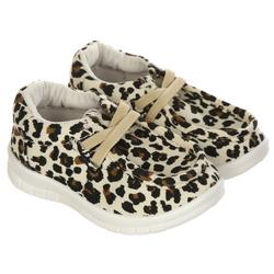 Toddler Girls Cheetah Print Casual Sneakers