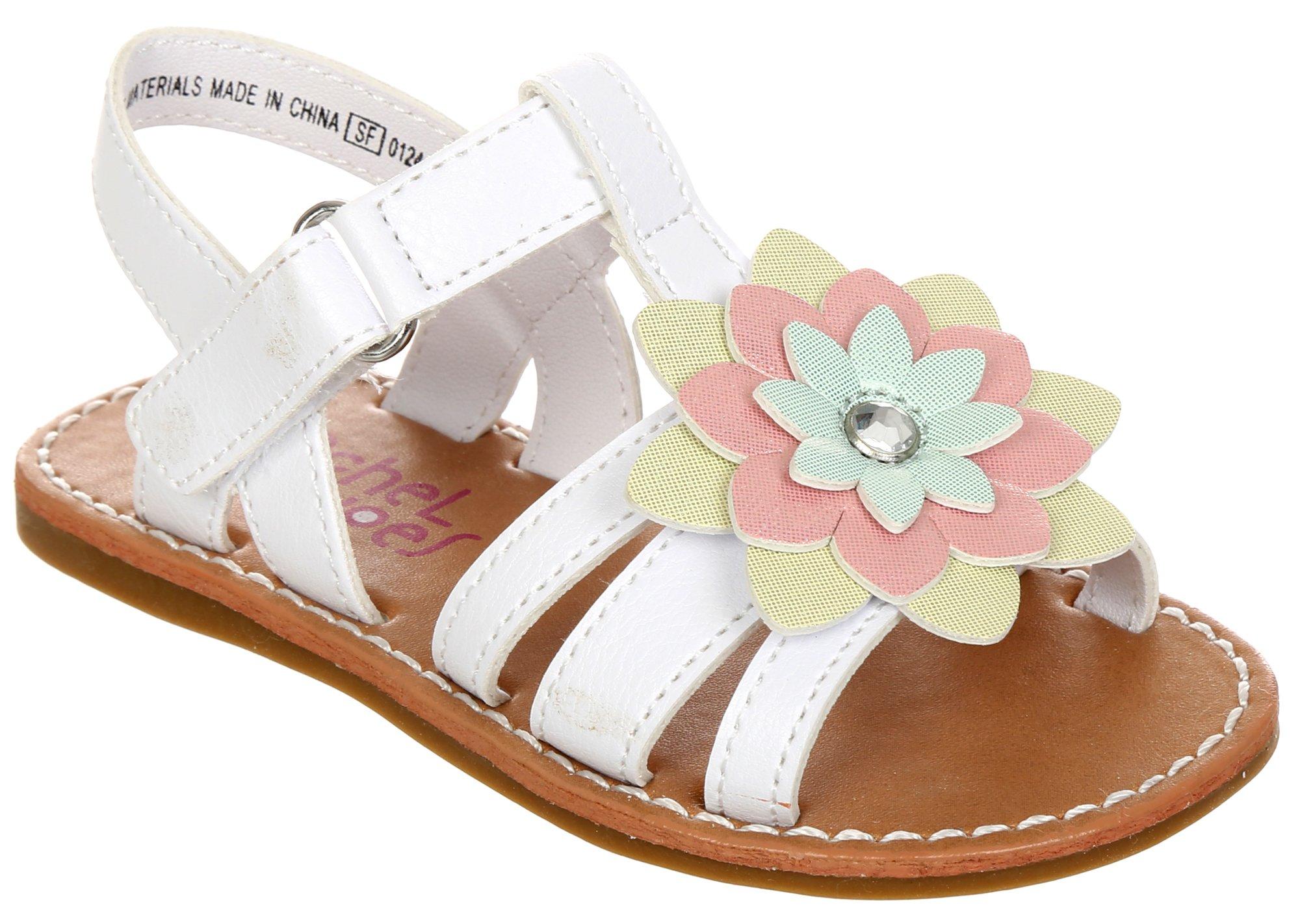 Toddler Girls Floral Flat Sandals