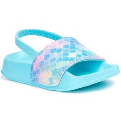 Toddler Girls Mermaid Scales Foam Sandals