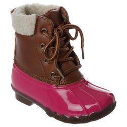 Toddler Girls Gavin Sherpa Duck Boots - Fuchsia