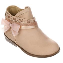Toddler Girls Solid Ankle Booties - Pink