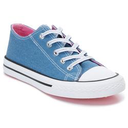 Youth Girls Solid Casual Sneakers