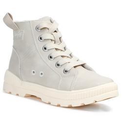 Girls Faux Leather High Top Causal Sneakers
