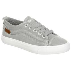 Girls Washed Canvas Casual Sneakers